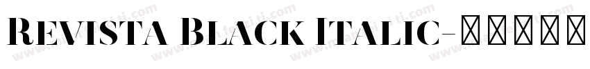 Revista Black Italic字体转换